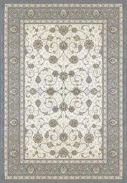 Dynamic Rugs ANCIENT GARDEN 57120-6454 Ivory and Light Blue